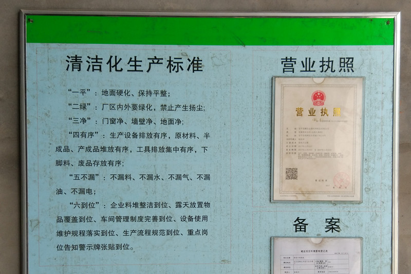 清洁化生产标准