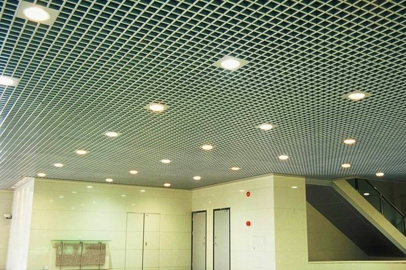 钢格栅吊顶 喷塑钢格栅